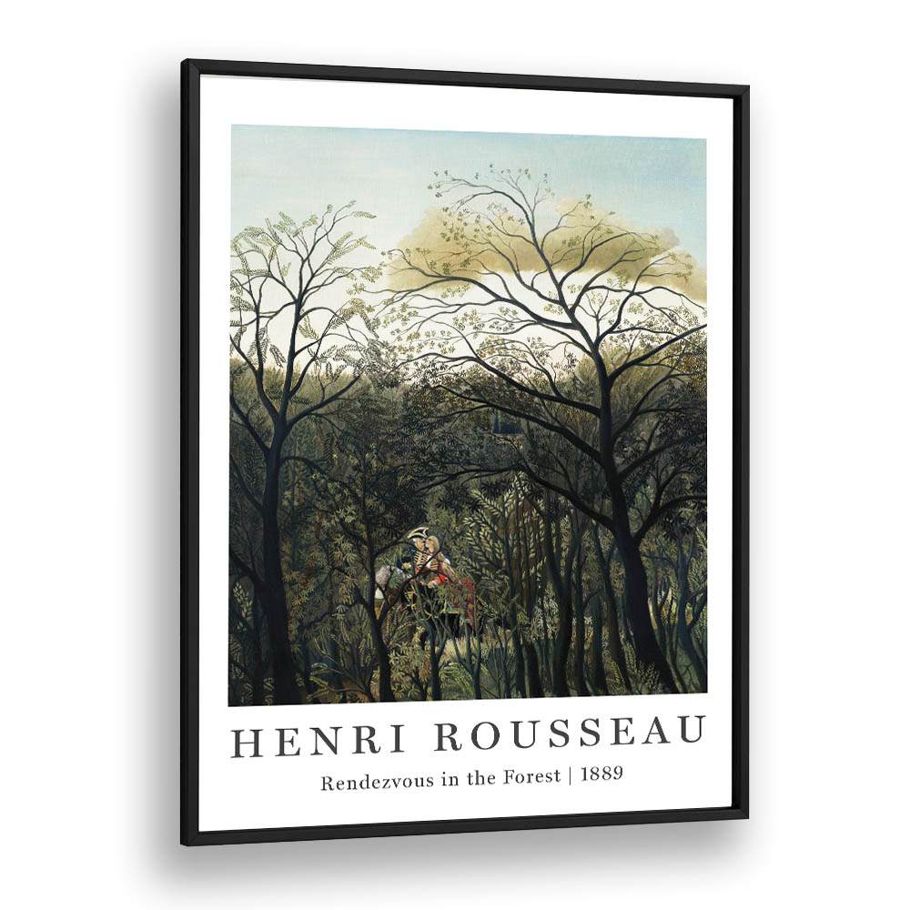 HENRI ROUSSEAU painting - HENRI ROUSSEAU - RENDEZOUS IN FOREST | 1889 by Asianmonk