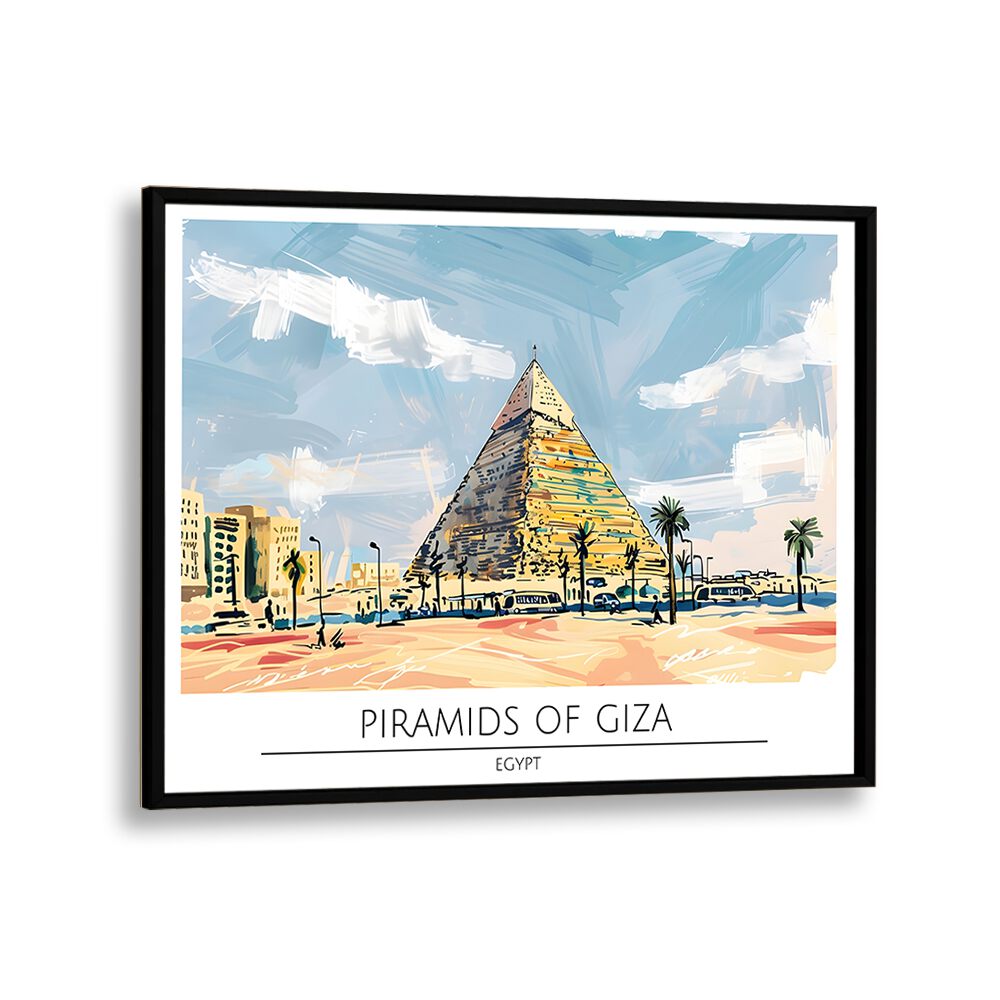 TRAVEL ART painting - PYRAMID OF GIZA - EGYPT by Asianmonk