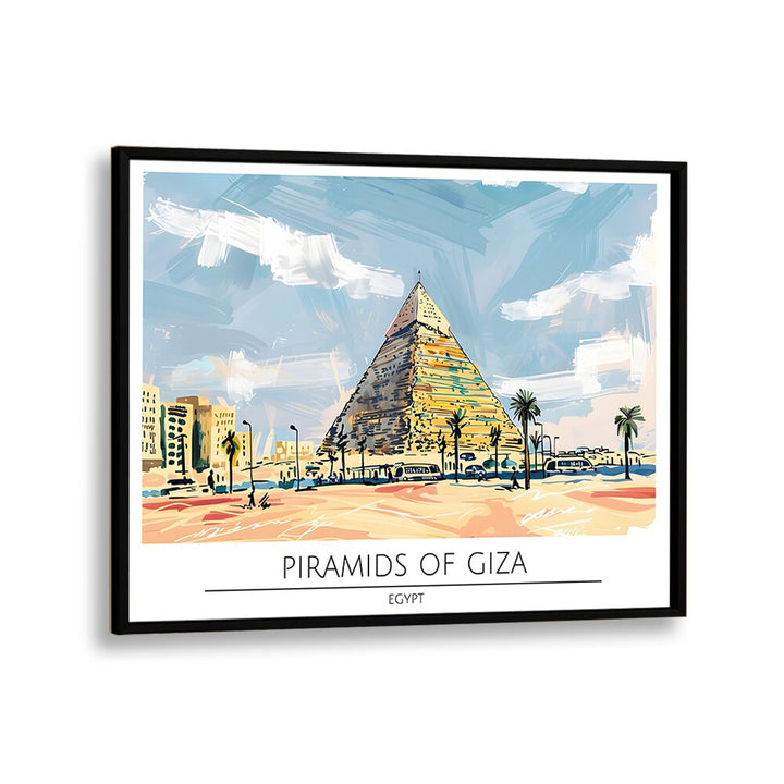 TRAVEL ART painting - PYRAMID OF GIZA - EGYPT by Asianmonk