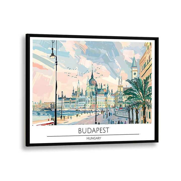 TRAVEL ART painting - BUDAPEST CAPITAL CITY - HUNGARY by Asianmonk