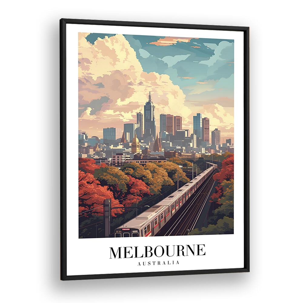 TRAVEL ART painting - MELBOURNE CITY TRANSPORT - AUSTRALIA by Asianmonk