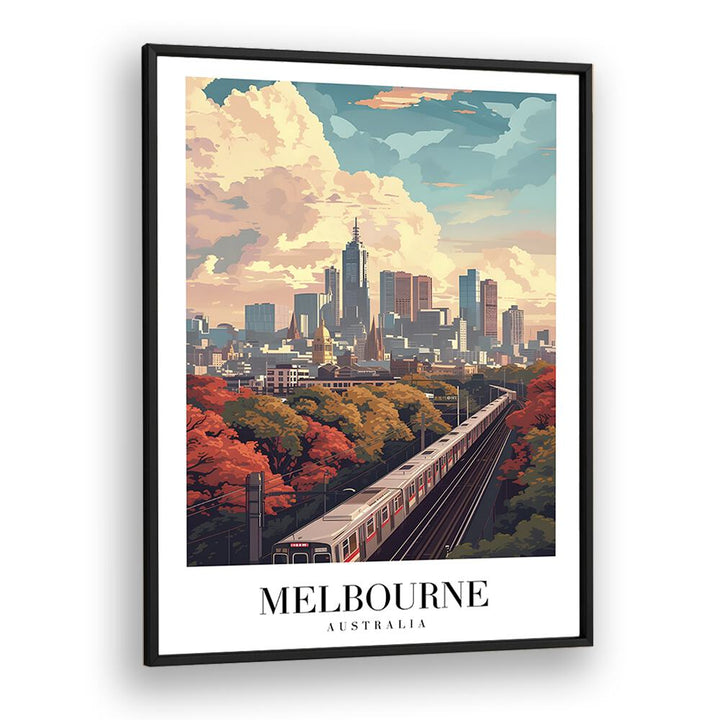 TRAVEL ART painting - MELBOURNE CITY TRANSPORT - AUSTRALIA by Asianmonk