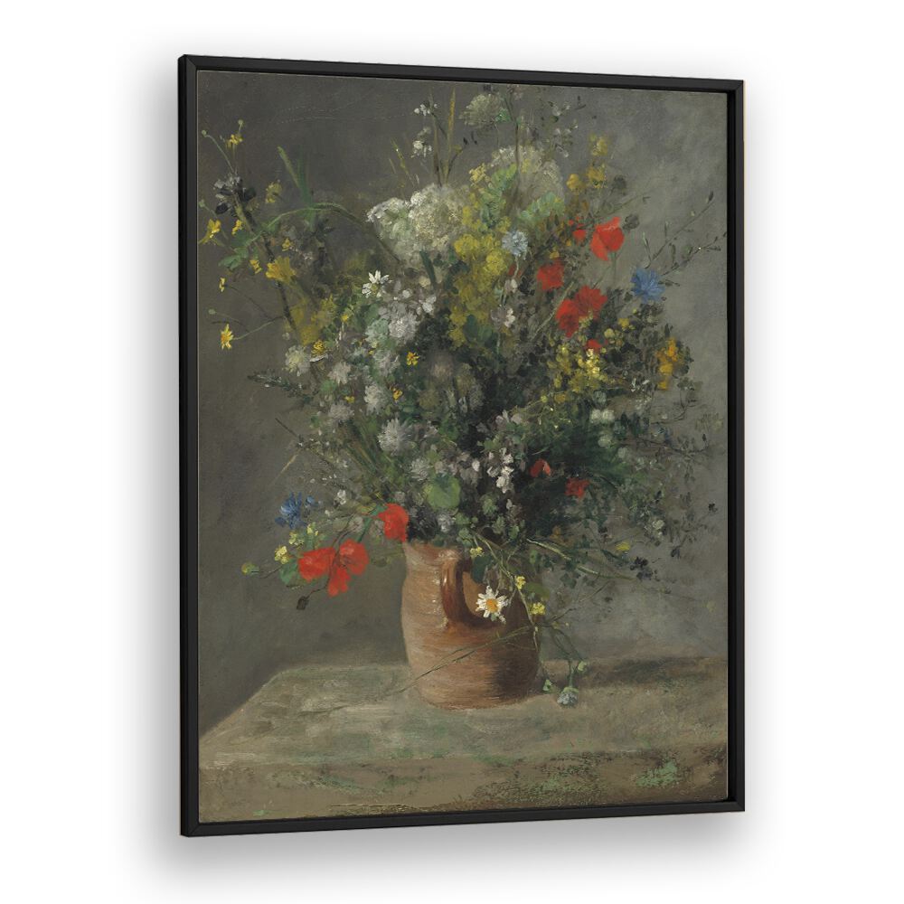 comic painting - FLOWERS IN A VASE (C. 1866) by Asianmonk