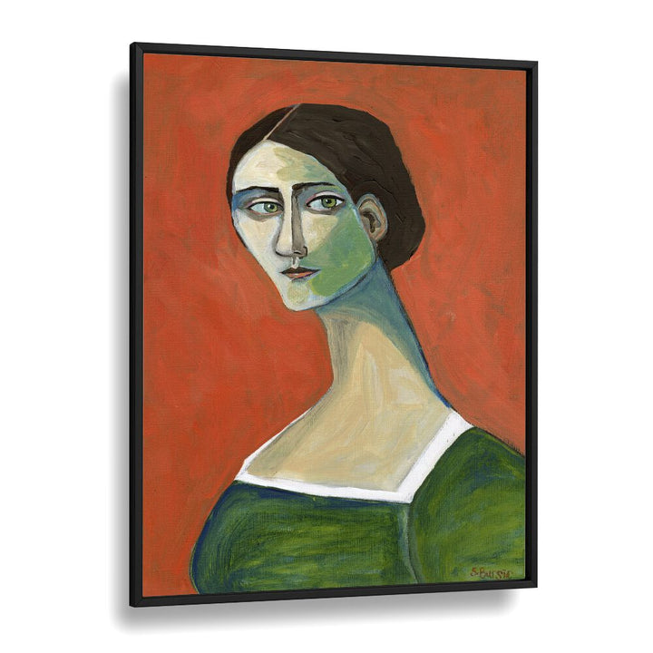 Vintage painting - VINTAGE WOMAN IN GREEN by Asianmonk