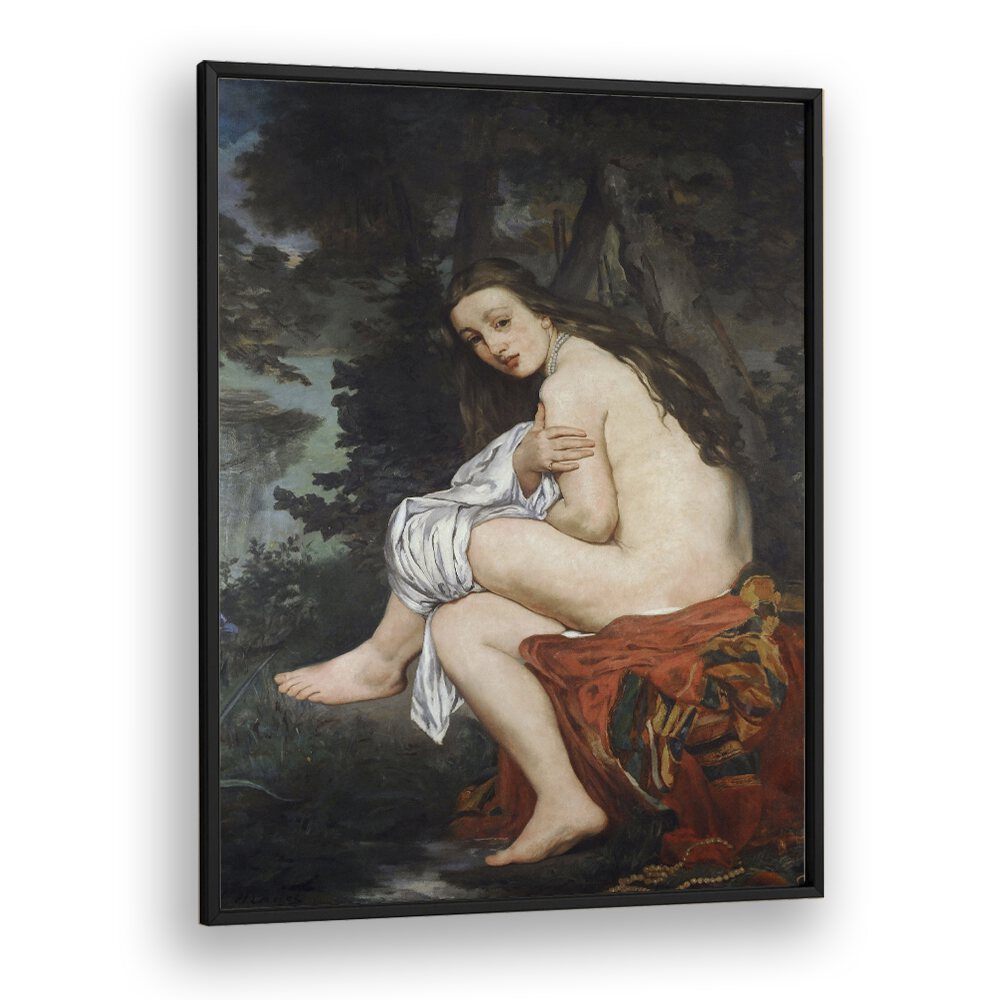 Edouard Manet painting - EDOUARD MANET (THE SURPRISED NYMPH) 1860 - 61 by Asianmonk