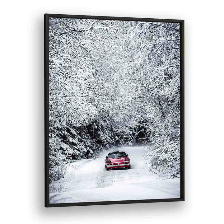 AUTOMOTIVE painting - PORSCHE IN SNOW by Asianmonk