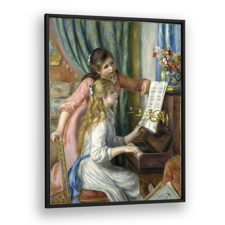TWO YOUNG GIRLS AT THE PIANO