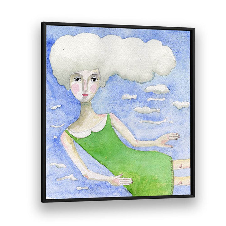 Arty Guava painting - HEAD IN THE CLOUDS by Asianmonk