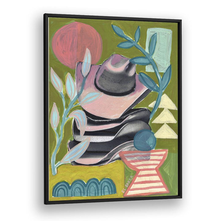 Eleanor Baker painting - COLORFUL TEXAS COWBOY HAT by Asianmonk