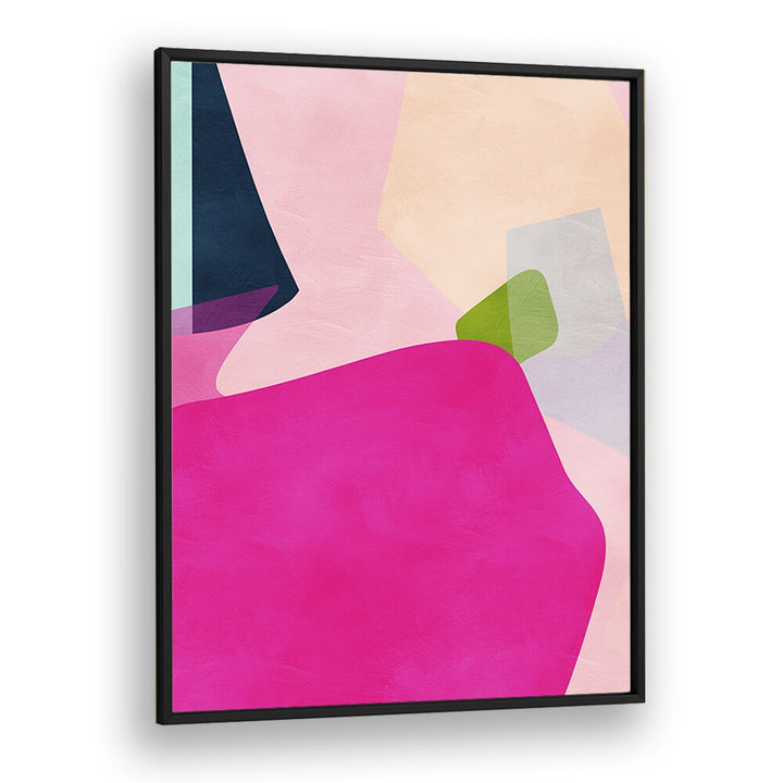 ABSTRACT painting - PINK PASTEL SHAPE by Asianmonk