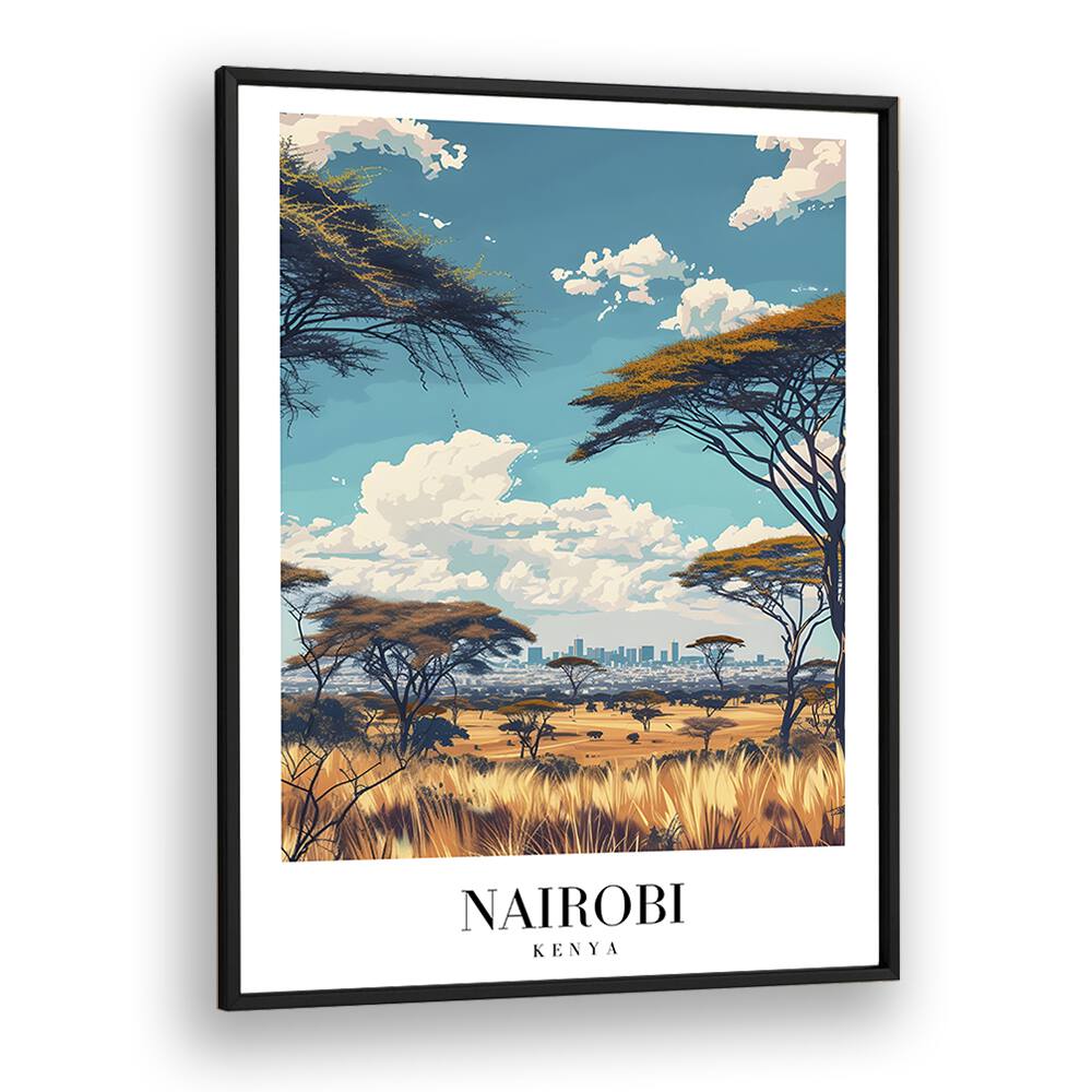 TRAVEL ART painting - NAIROBI - KENYA by Asianmonk