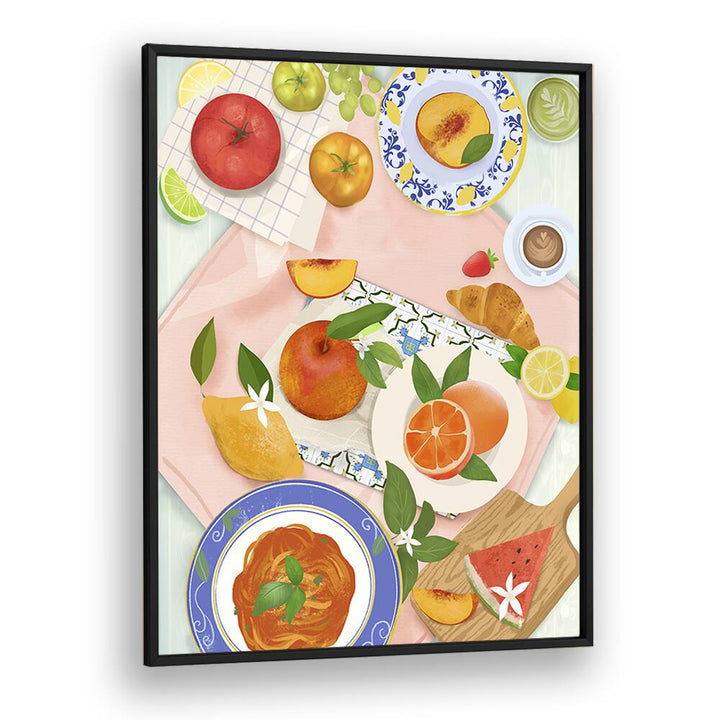 kitchen painting - SUMMER BRUNCH BY PETRA LIDZE by Asianmonk