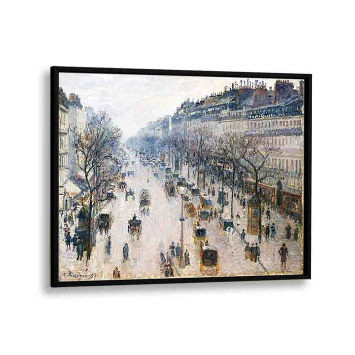  painting - THE BOULEVARD MONTMARTRE ON A WINTER MORNING (1897) by Asianmonk