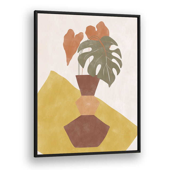 BROWN FLOWER POT BY ELENA RISTOVA, ART PRINTS