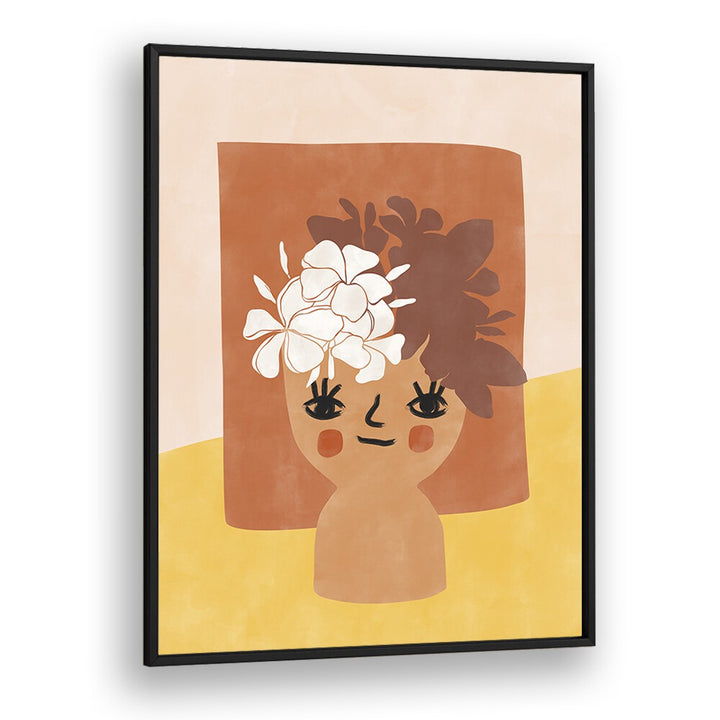 HAPPY FLOWER POT BY ELENA RISTOVA, GEOMETRIC ART PRINTS