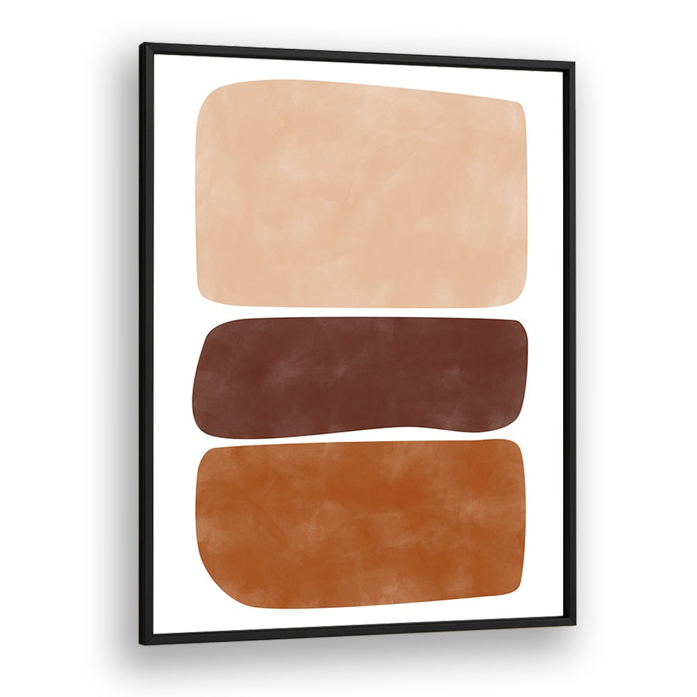 BROWN AND CREAM RECTANGLES BY ELENA RISTOVA, GEOMETRIC ART PRINTS