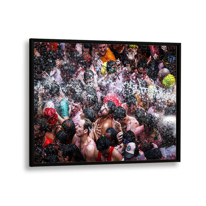 ABSTRACT painting - SHOWER IN THE STREET by Asianmonk