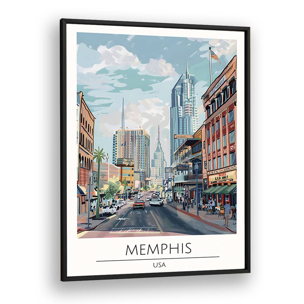 TRAVEL ART painting - MEMPHIS - USA TRAVEL ART by Asianmonk