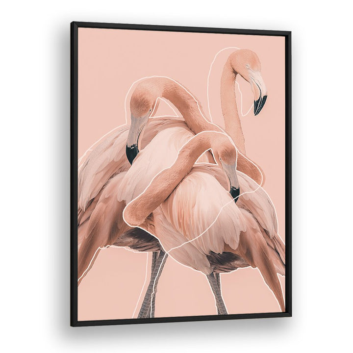 Christian Meermann painting - FLAMINGOS NR. I by Asianmonk