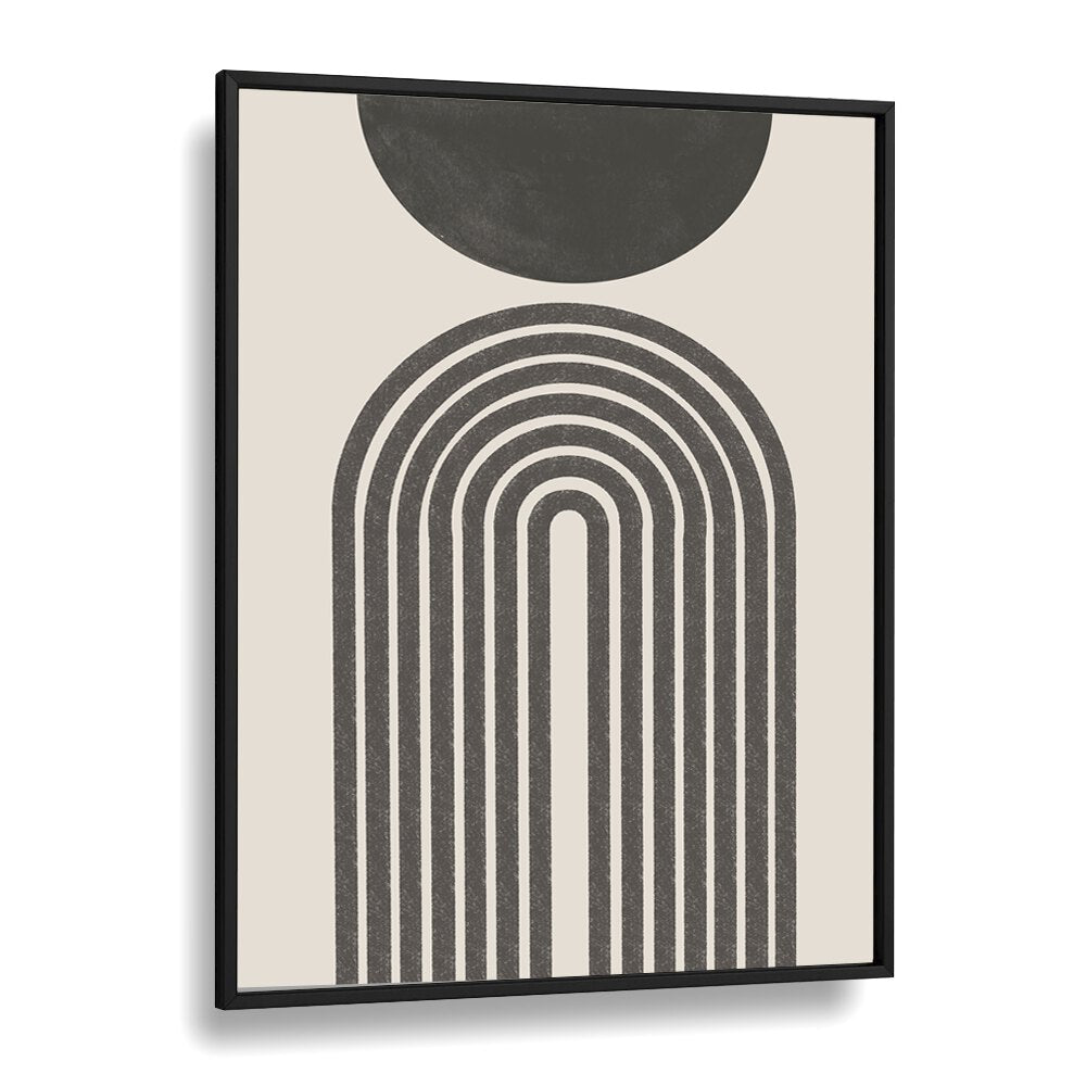 MONOCHROME CURVE FRAMED ART