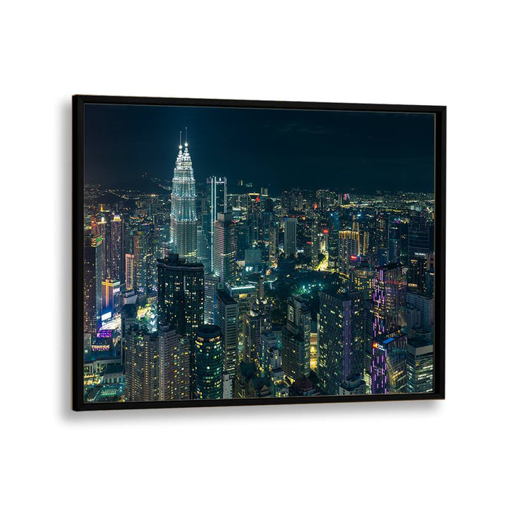 ABSTRACT painting - NIGHT IN KUALA LUMPUR by Asianmonk