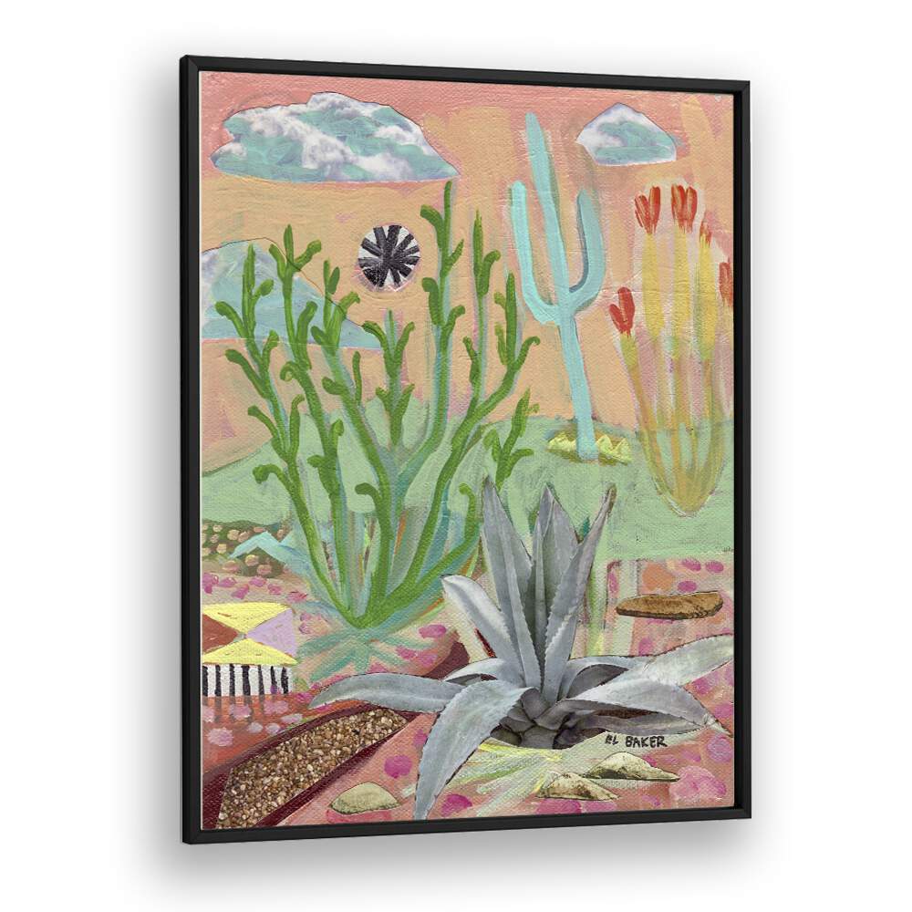 Eleanor Baker painting - MIDCENTURY MODERN DESERT LANDSCAPE by Asianmonk