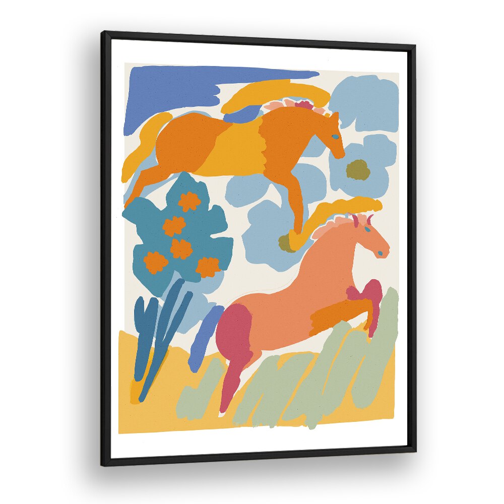 WILD HORSES BY TREECHILD, KIDS ROOM ART