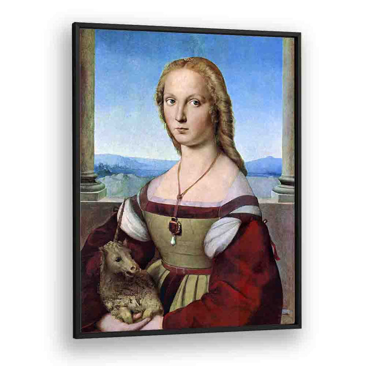 RAPHAEL'S YOUNG WOMAN WITH UNICORN (DAME MIT DEM EINHORN) (1506)