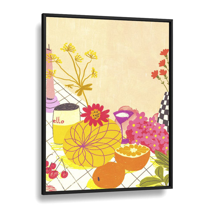 kitchen painting - CITRUS AND FLOWERS by Asianmonk