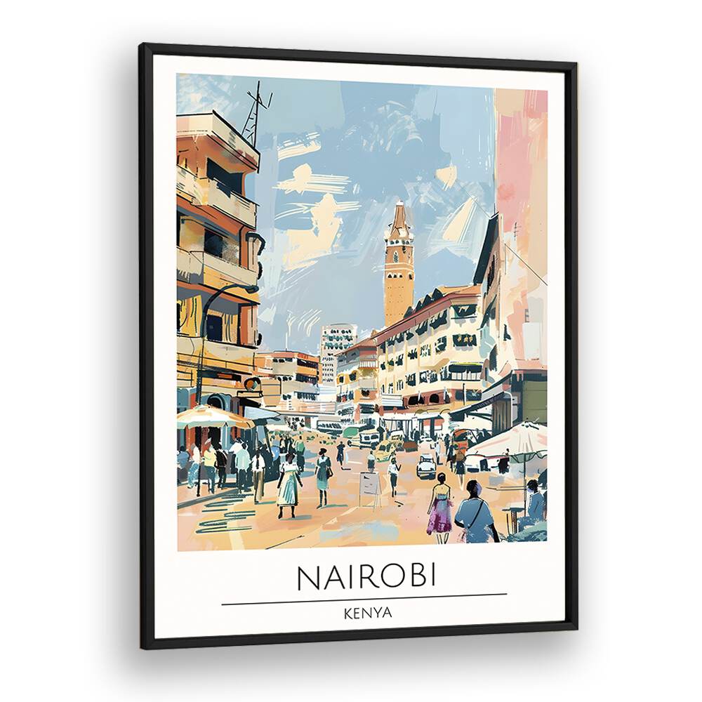 TRAVEL ART painting - NAIROBI - KENYA TRAVEL ART by Asianmonk