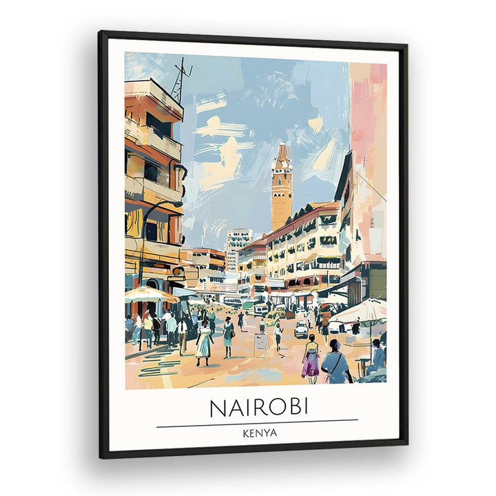 TRAVEL ART painting - NAIROBI - KENYA TRAVEL ART by Asianmonk