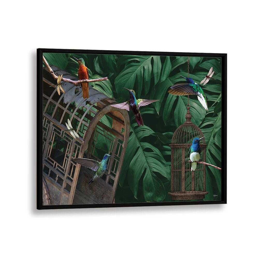 kids painting - TROPICAL HUMMINGBIRDS by Asianmonk