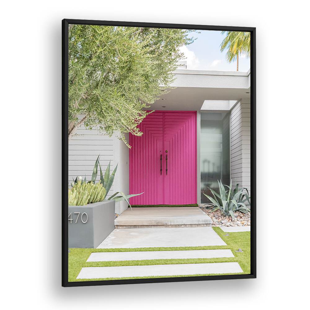 surreal painting - MAGENTA PINK DOORS by Asianmonk