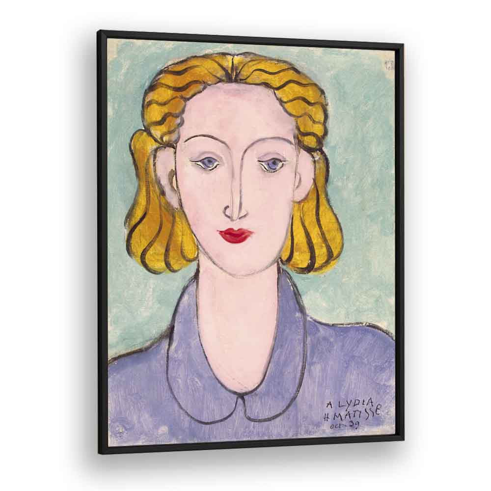 artist x collabs painting - HENRI MATISSE'S YOUNG WOMAN IN A BLUE BLOUSE (PORTRAIT OF LYDIA DELEKTORSKAYA) - 1939 by Asianmonk