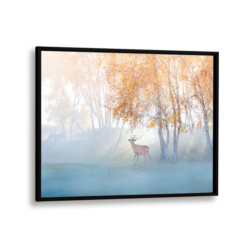 PHOTOGRAPHY painting - ELK LOST IN MIST by Asianmonk