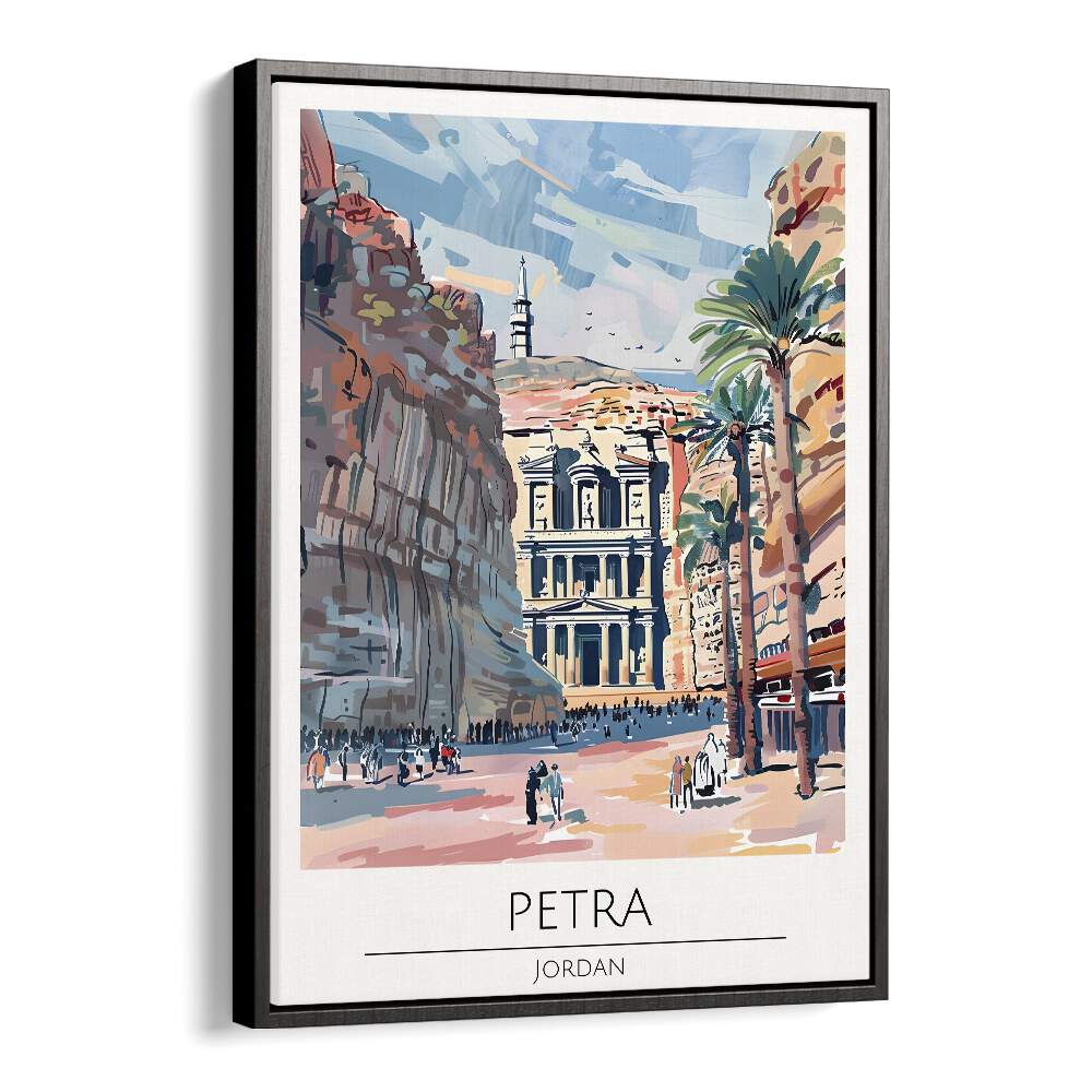 TRAVEL ART painting - PETRA - JORDAN TRAVEL ART by Asianmonk