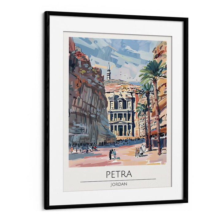 TRAVEL ART painting - PETRA - JORDAN TRAVEL ART by Asianmonk