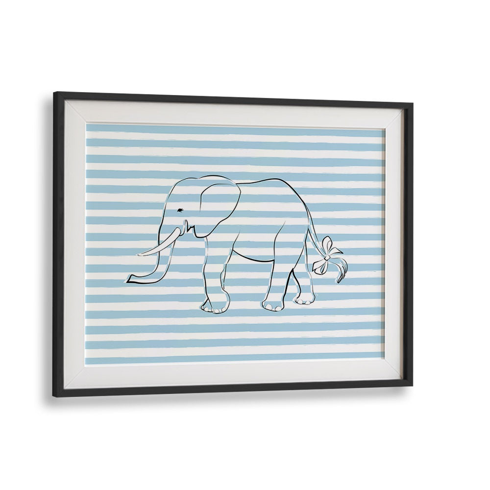 STRIPE ELEPHANT BY MARTINA KIDS ROOM PAINTINGS, KIDS ROOM ART