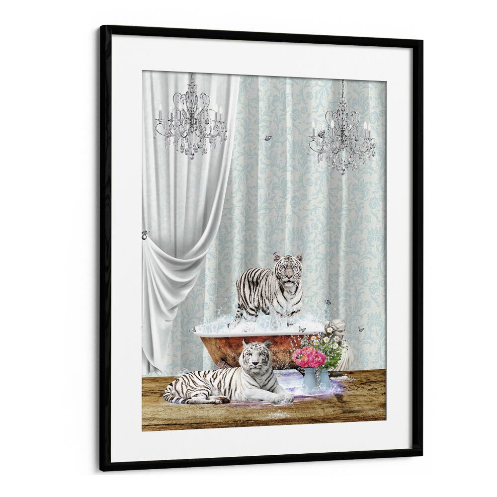 Quotes painting - WHITE TIGERS A BUBBLES by Asianmonk