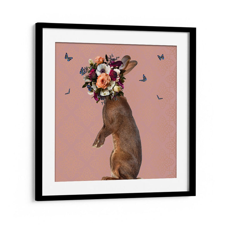 Juliya painting - SPRING FLOWER BONNET ON RABBIT by Asianmonk