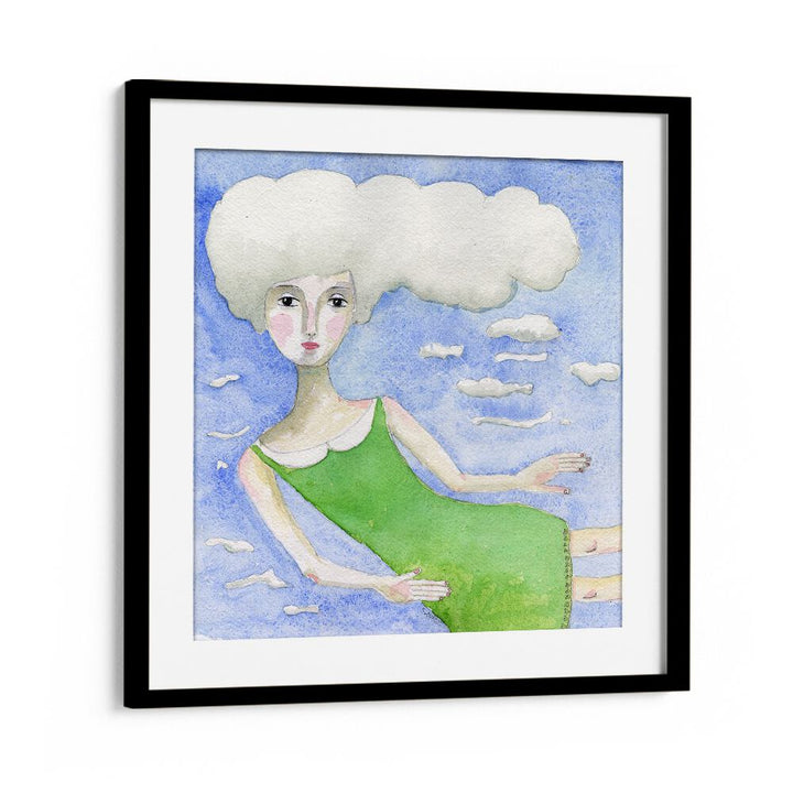 Arty Guava painting - HEAD IN THE CLOUDS by Asianmonk