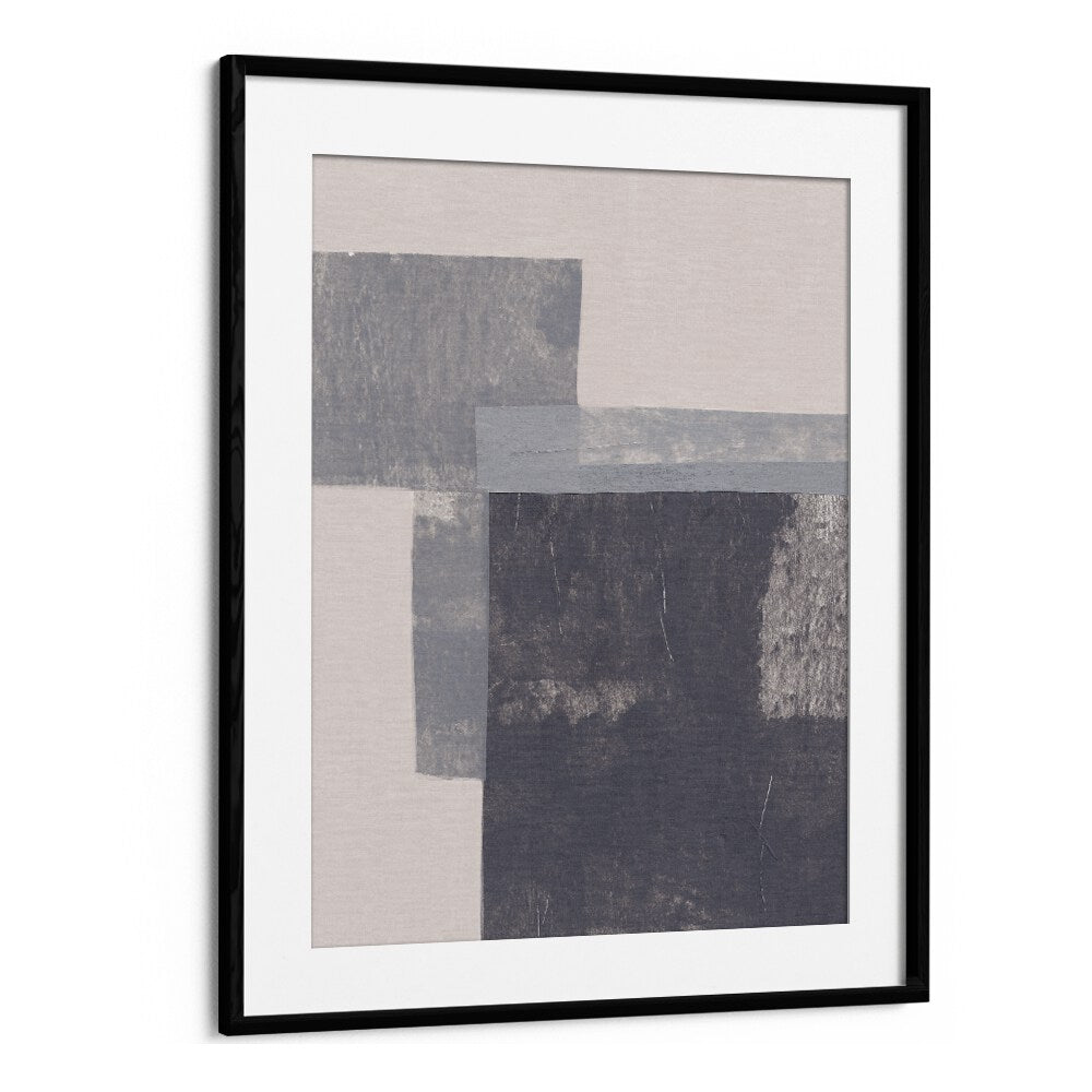 GRAY BLOCKS II BY ALISA GALITSYNA GEOMETRIC ART PRINTS, GEOMETRIC PAINTINGS