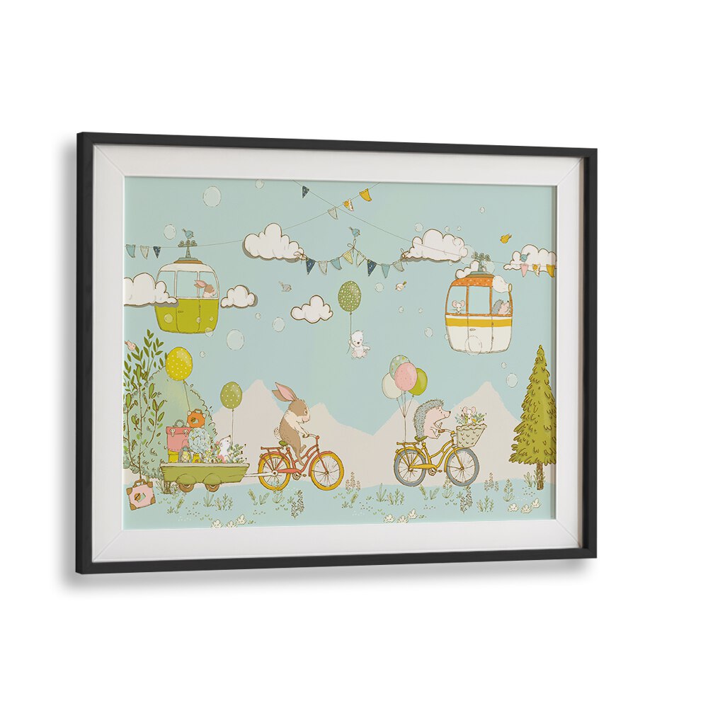 HERE WE GO BY SUE SKELLERN , KIDS ROOM PAINTINGS , KIDS ROOM WALL ART