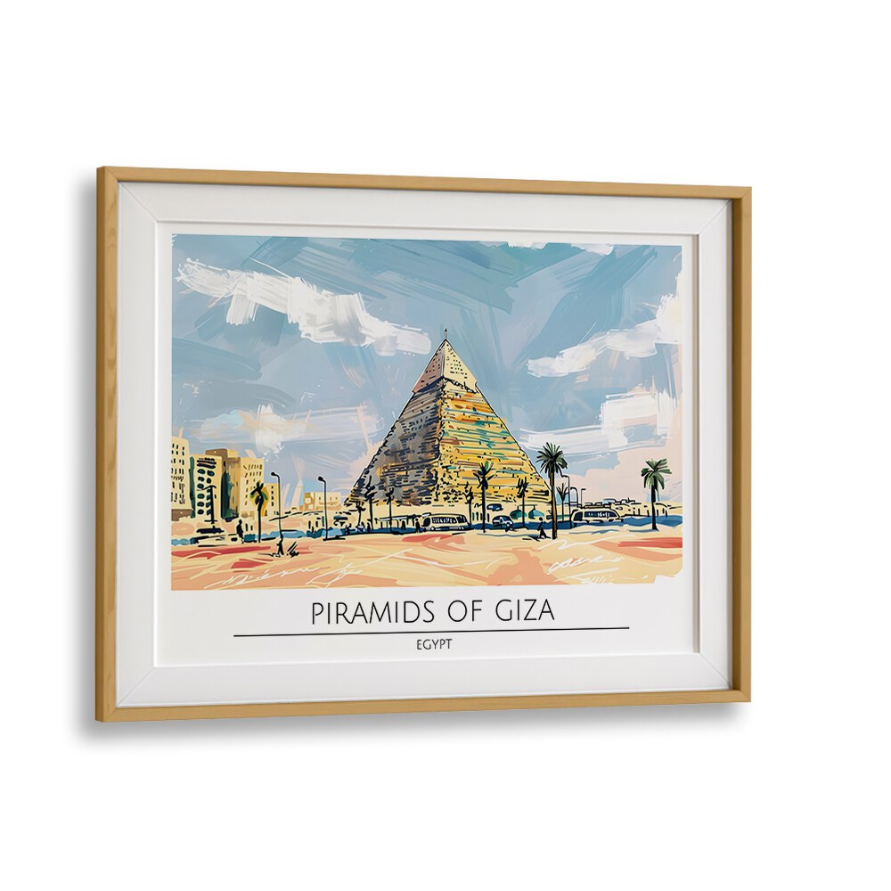 PYRAMID OF GIZA - EGYPT , TRAVEL POSTERS  , TRAVEL ART PRINTS