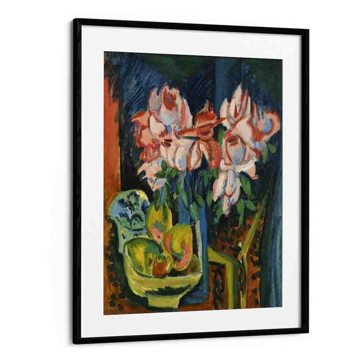 paul klee painting - ERNST LUDWIG KIRCHNER'S PINK ROSES (1918) by Asianmonk