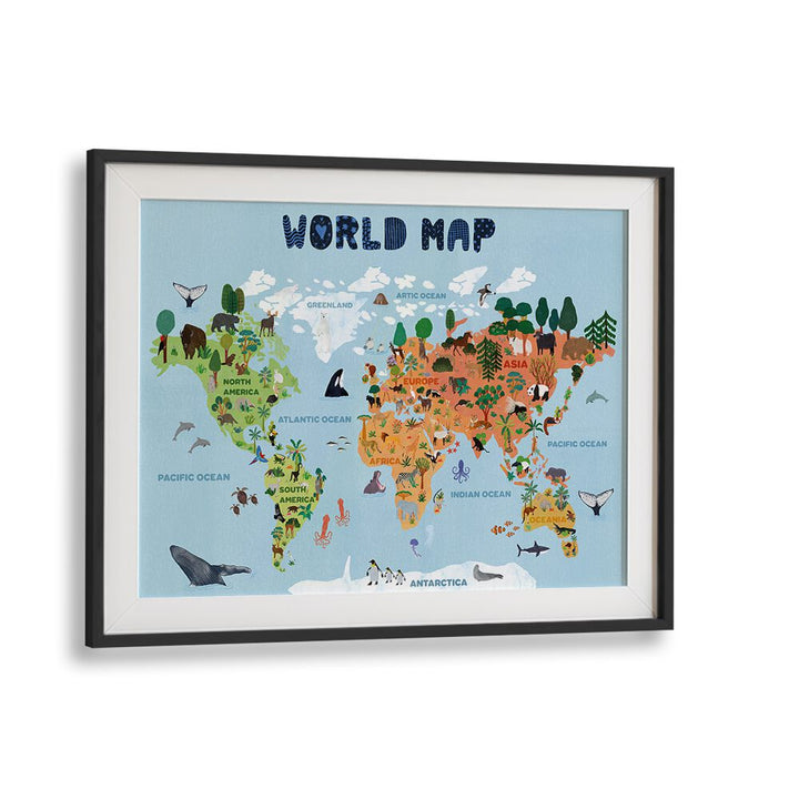 WORLD MAP BY JOTA DE JAI KIDS ROOM ART