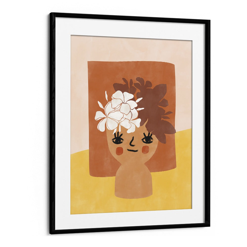 HAPPY FLOWER POT BY ELENA RISTOVA, GEOMETRIC ART PRINTS