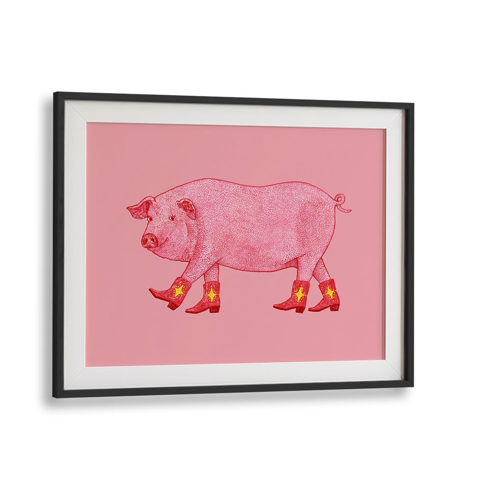 MARJORIE THE COWGIRL PIG , KIDS ROOM PAINTINGS