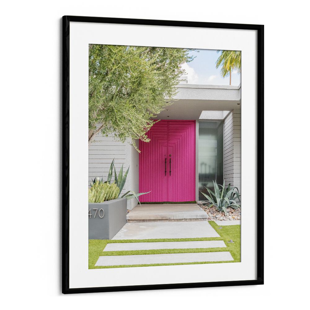 surreal painting - MAGENTA PINK DOORS by Asianmonk