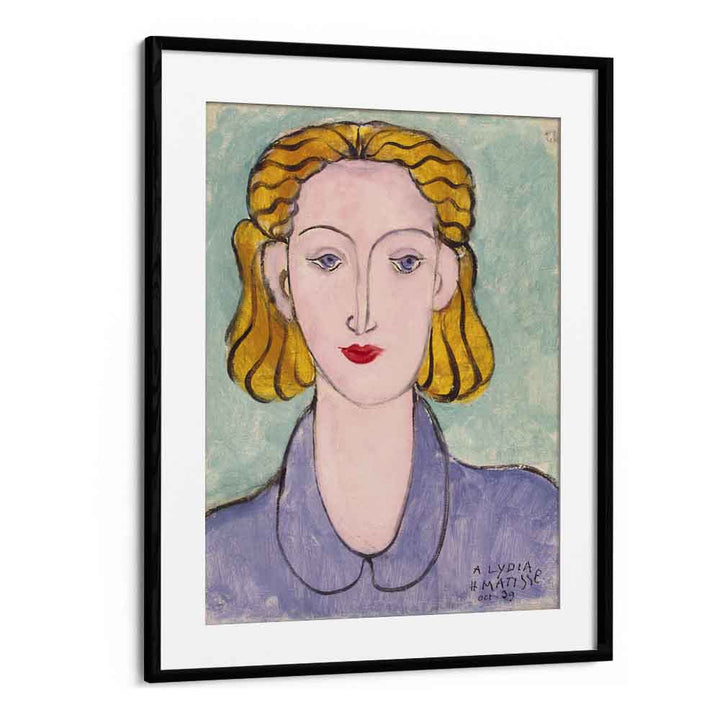 artist x collabs painting - HENRI MATISSE'S YOUNG WOMAN IN A BLUE BLOUSE (PORTRAIT OF LYDIA DELEKTORSKAYA) - 1939 by Asianmonk